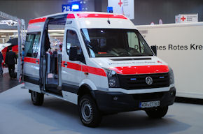 Allrad-KTW des DRK für den Zivilschutz.