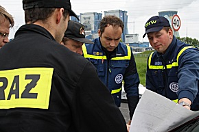 Das THW unterstützt polnische Einsatzkräfte (Foto: THW/Falck Dietrich)