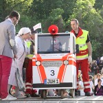 Seifenkiste mit Sondersignalanlage. Foto: JUH LV Sachsen