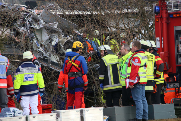 Schweres Zugunglück in Bayern. Foto: fib/Eß