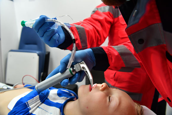 Intubation, Kindernotarzt