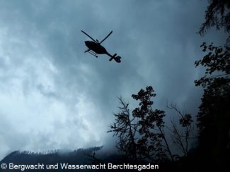 Hubschrauber über dem Königssee