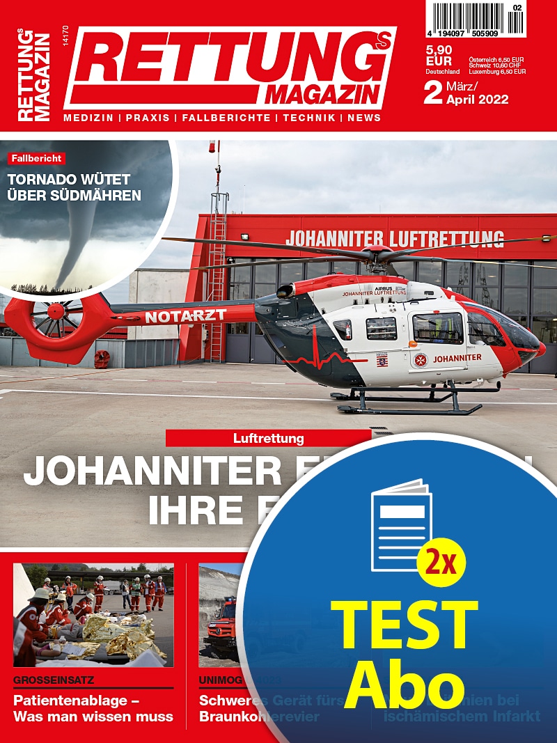 Produkt: Rettungs-Magazin Jahresabonnement Print mit Probezeitraum