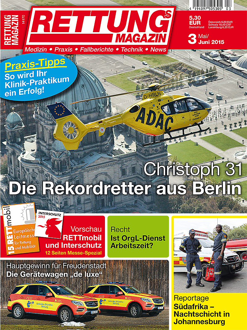 Produkt: Rettungs-Magazin 3/2015 Digital