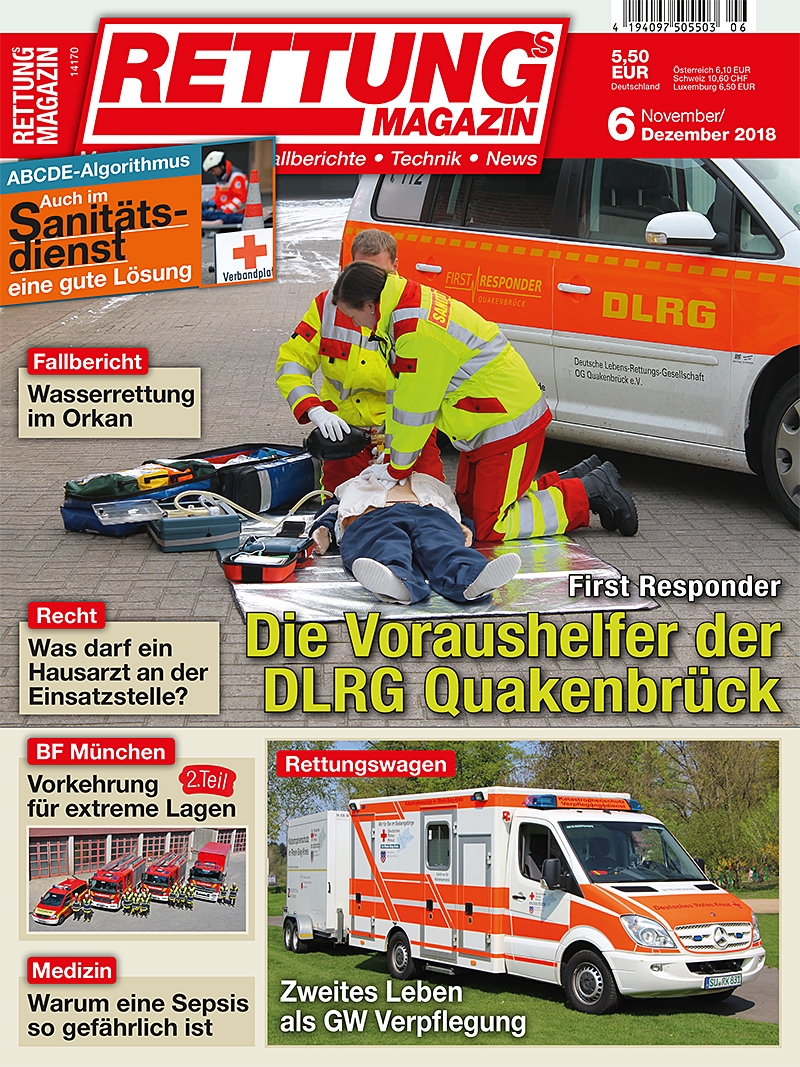 Produkt: Rettungs-Magazin 6/2018 Digital